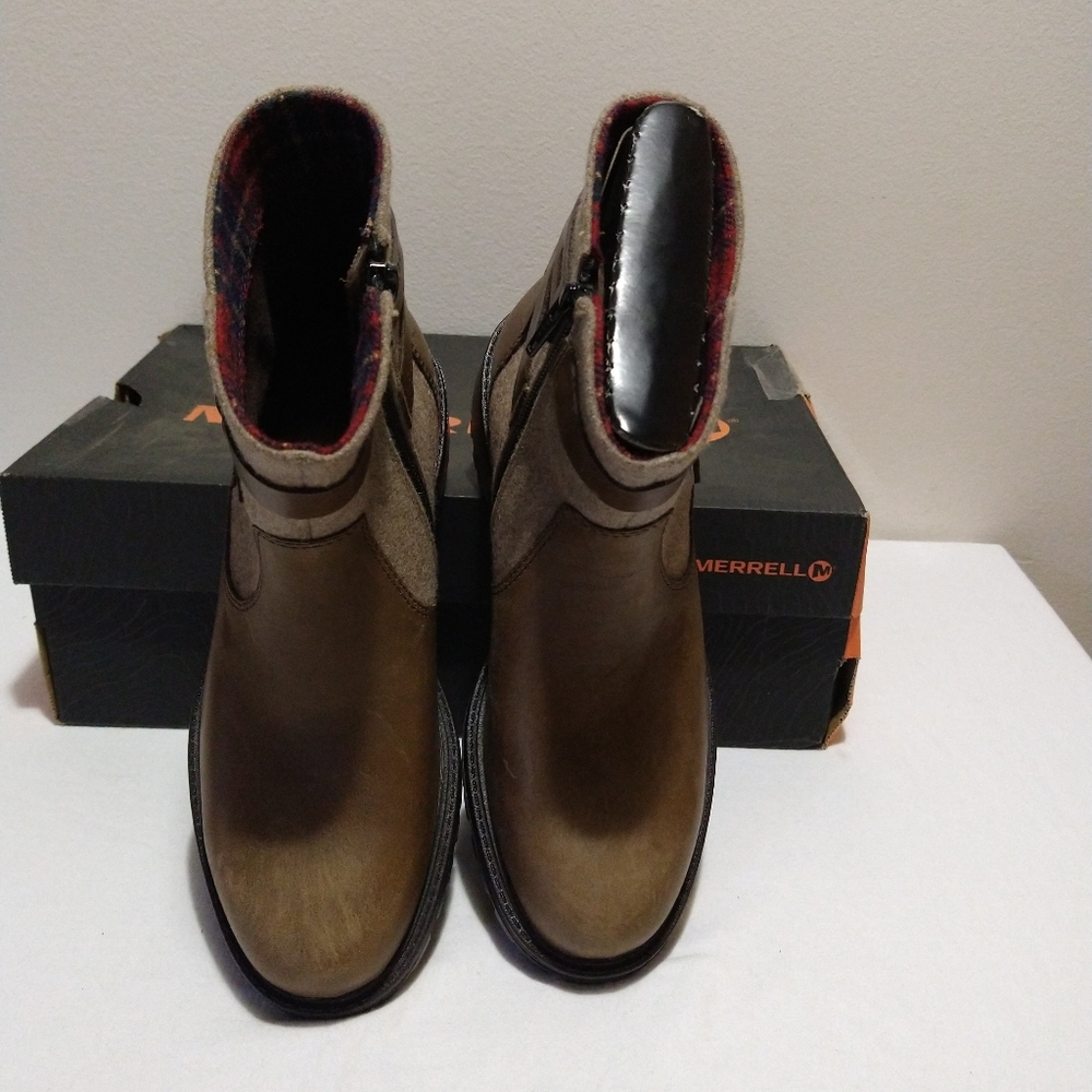 Merrell Legacy Buckle Waterproof Leather Boots - Picture 9 of 13